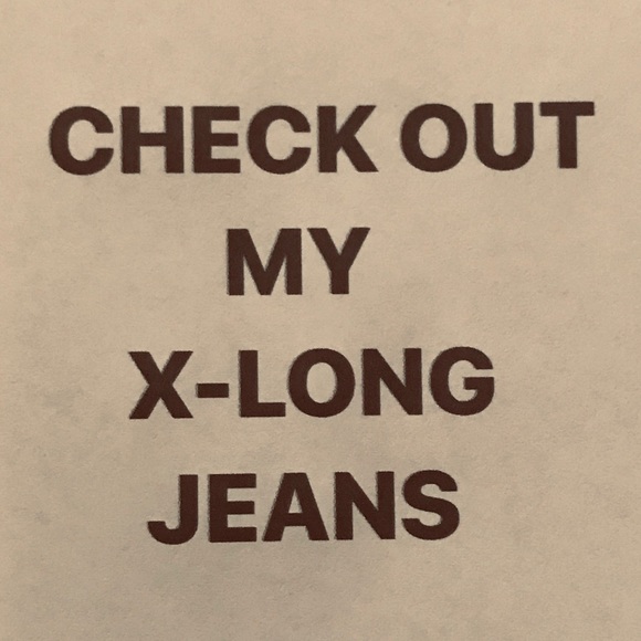 NEED LONGER JEANS - Picture 1 of 1